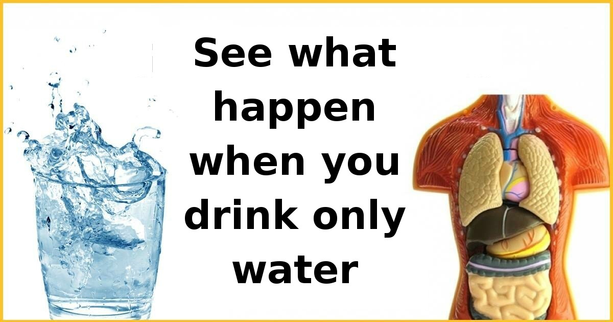 Scientists reveal: That's what happen to your body when you replace all the drinks with water