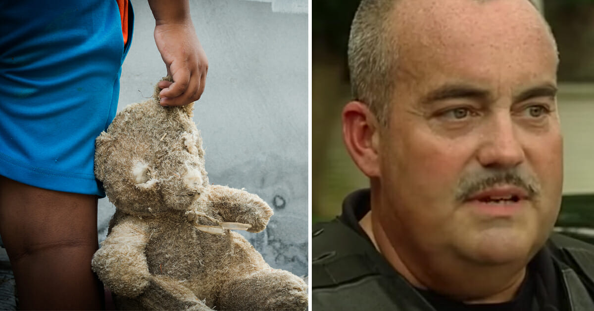 7-year-old boy desperately tried selling his teddy bear for food. Then, a police office came into the picture and did above and beyond to save the sit