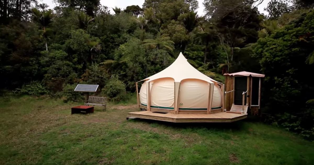 It looks like a regular tent - but when you go inside? I have never seen anything like it