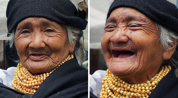 He travels the world and tell people that they are beautiful, then captures their reactions. This is the result...