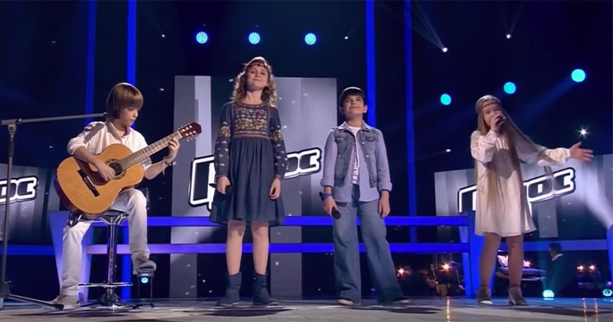 Four children performed a classic Leonard Cohen song so perfectly, that the entire audience got chills