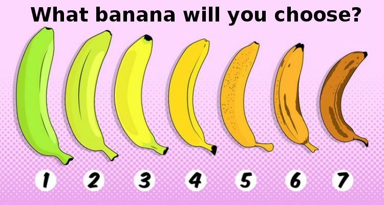 Which banana would you choose? Your answer can reveal unexpected things about your health