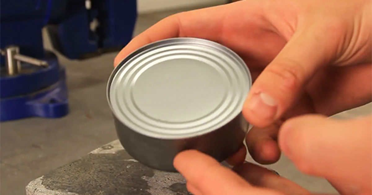 Don't have a can opener? This is how you will open cans without it