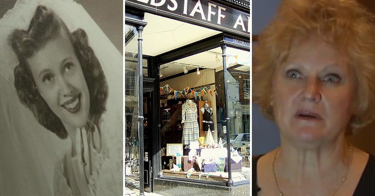 A woman saw her mother's wedding picture in a shop window - so she screamed as she realized the truth