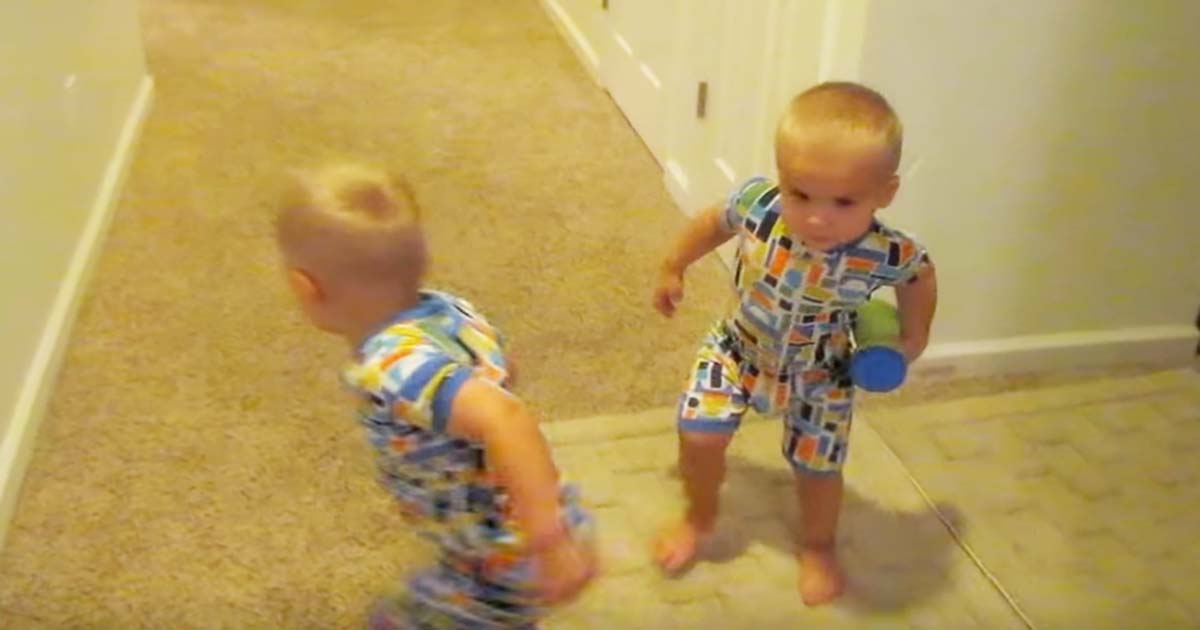 Mother told them to 'Get in bed' - but the twins' hilarious reaction surprised even her