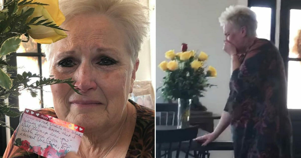 Widow received a bouquet of flowers two months after her husband passed away, when she read the greeting card her heart broke into pieces