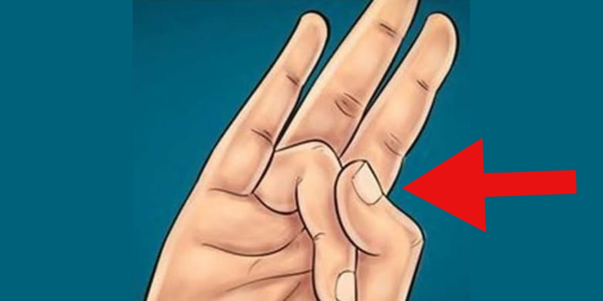 Stretch your ring finger with your thumb and hold it for a few seconds - the results will simply amaze you!