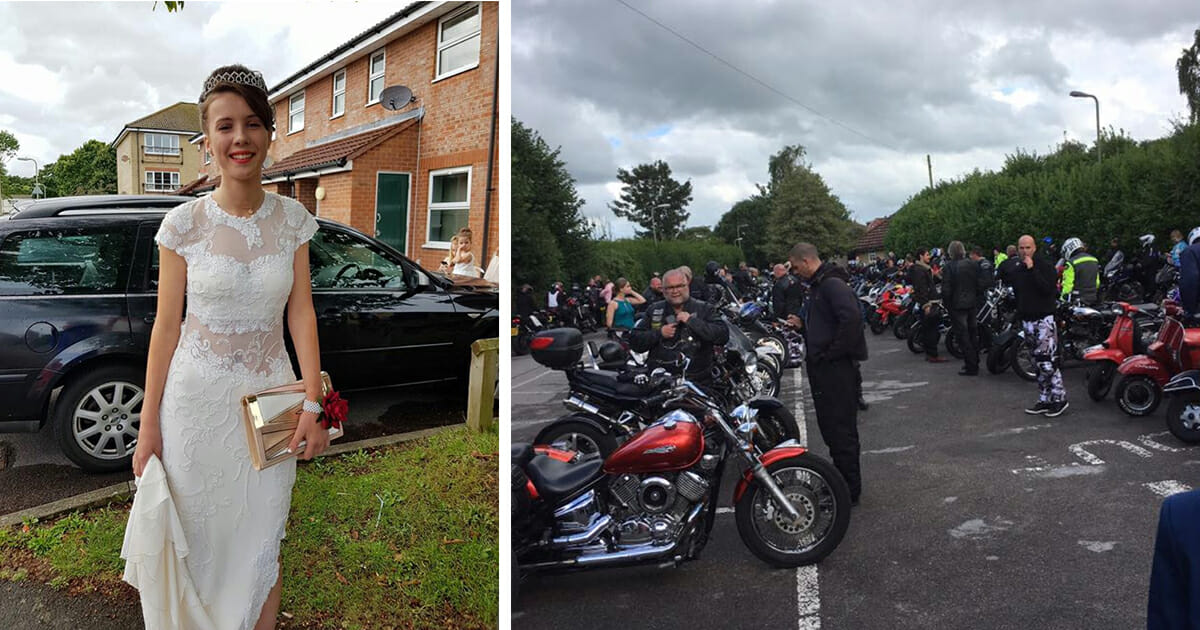 Bullied teen didn't dare go to prom - then 120 bikers showed up at her door